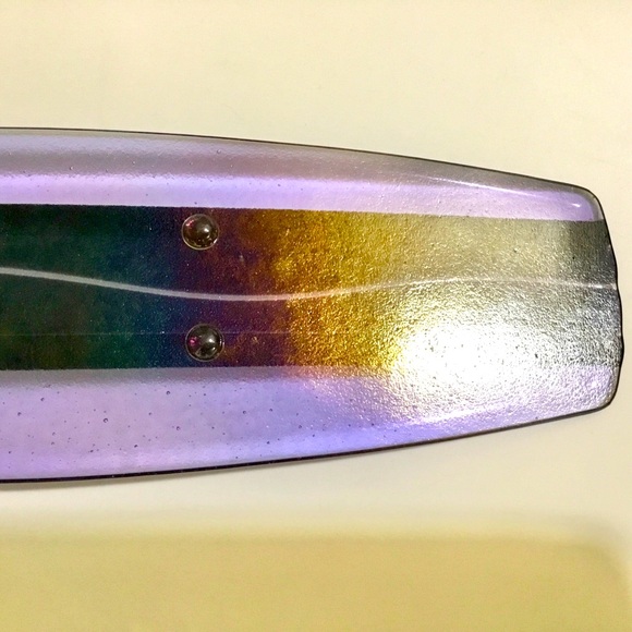 Handmade Chris Paulson art glass tray - Picture 10 of 12